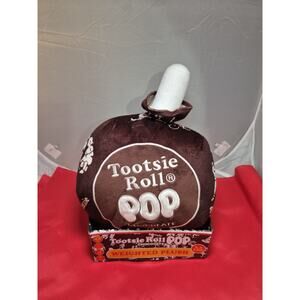 💥 Tootsie Roll Pop Plushie 2lb. New Weighted Plush Chocolate Vintage Graphic Ts